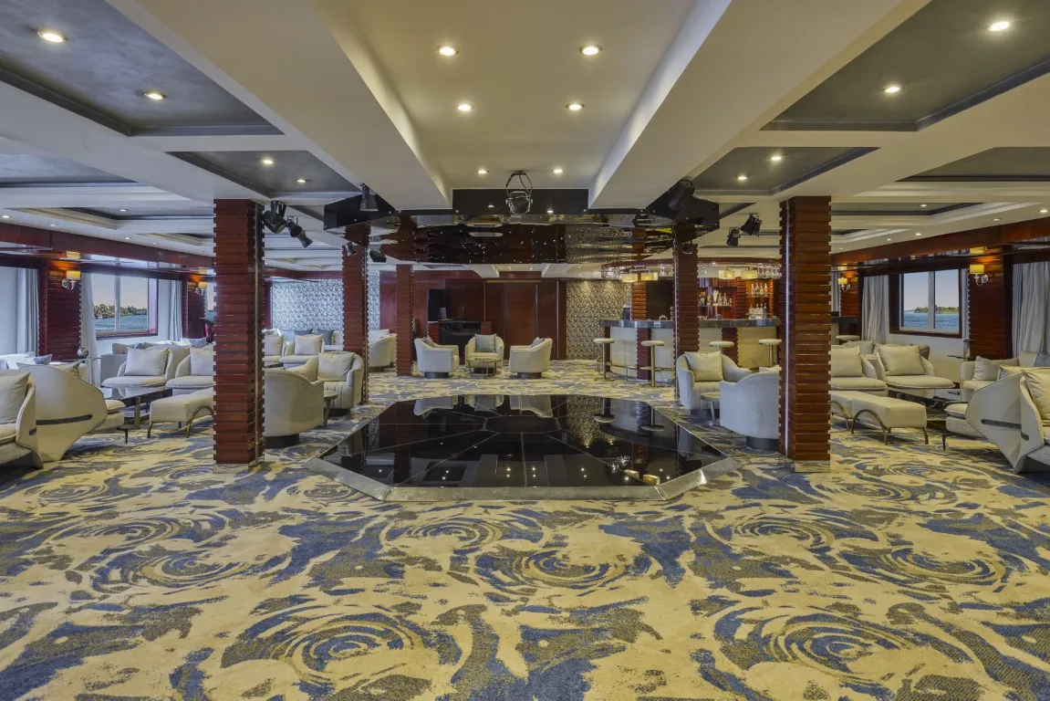 Lounge aboard the Blue Shadow I Nile Cruise Nile cruise